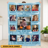 One Year Old Blanket - Personalized Blanket